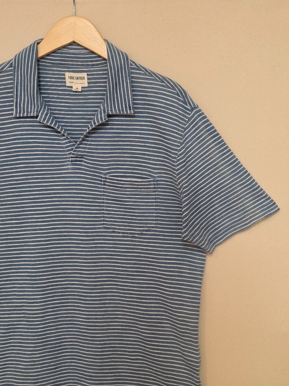 Todd Snyder Johnny Collar Pocket Polo M